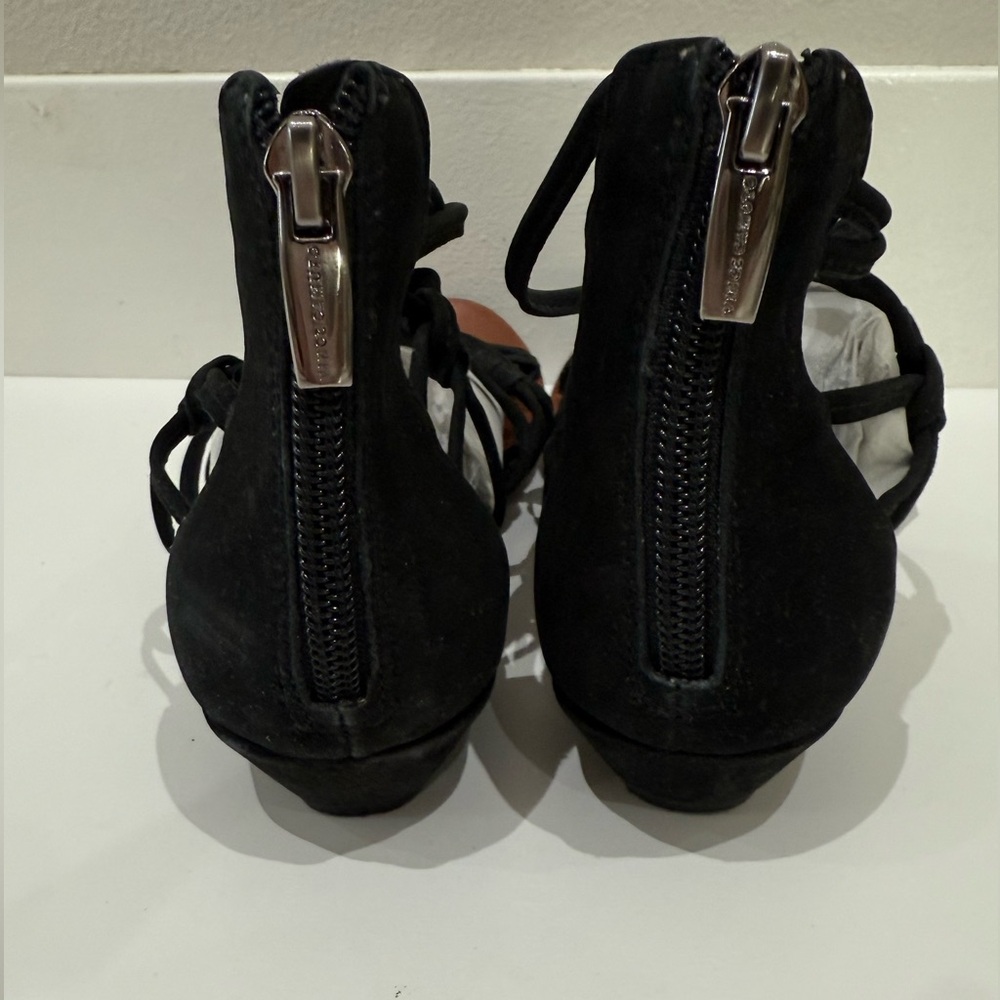Vince Camuto cage sandals in black size 7.5/38 - Picture 3 of 6